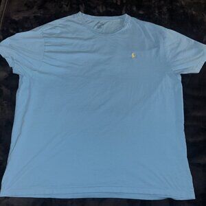 Polo Ralph Lauren Men’s Light Blue T-Shirt Size XXL – Classic Fit Short Sleeve